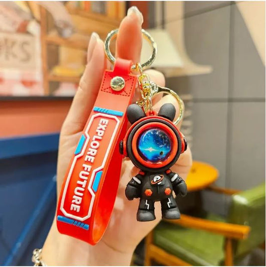 Flying Star Rabbit Astronaut Keychain - Little Tokyo SA