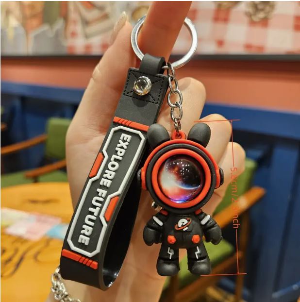 Flying Star Rabbit Astronaut Keychain - Little Tokyo SA