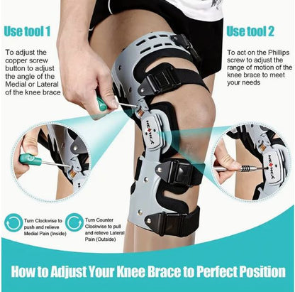 NEENCA Unloading ROM Knee Pads, Hard Shell Adjustable Recovery Brace - Little Tokyo SA