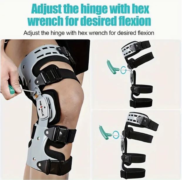 NEENCA Unloading ROM Knee Pads, Hard Shell Adjustable Recovery Brace - Little Tokyo SA