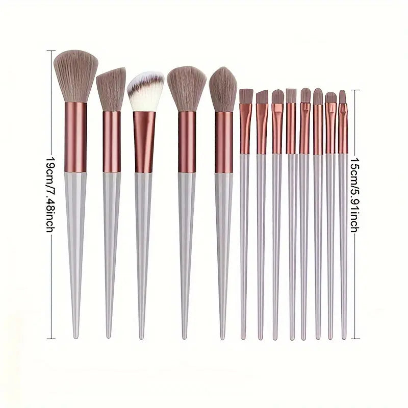 13-Pc Luxurious Soft Makeup Brush Set - Little Tokyo SA