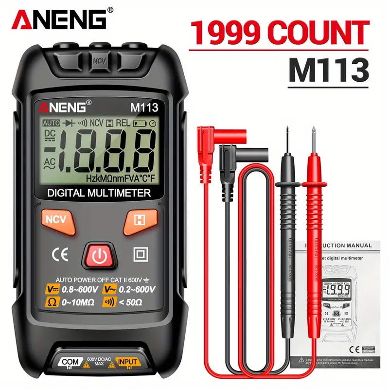 ANENG M113 Auto Recognition Digital Multimeter - Little Tokyo SA