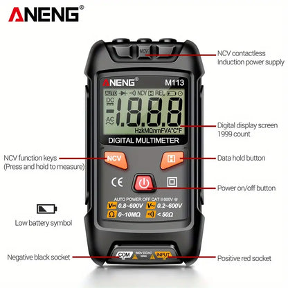 ANENG M113 Auto Recognition Digital Multimeter - Little Tokyo SA