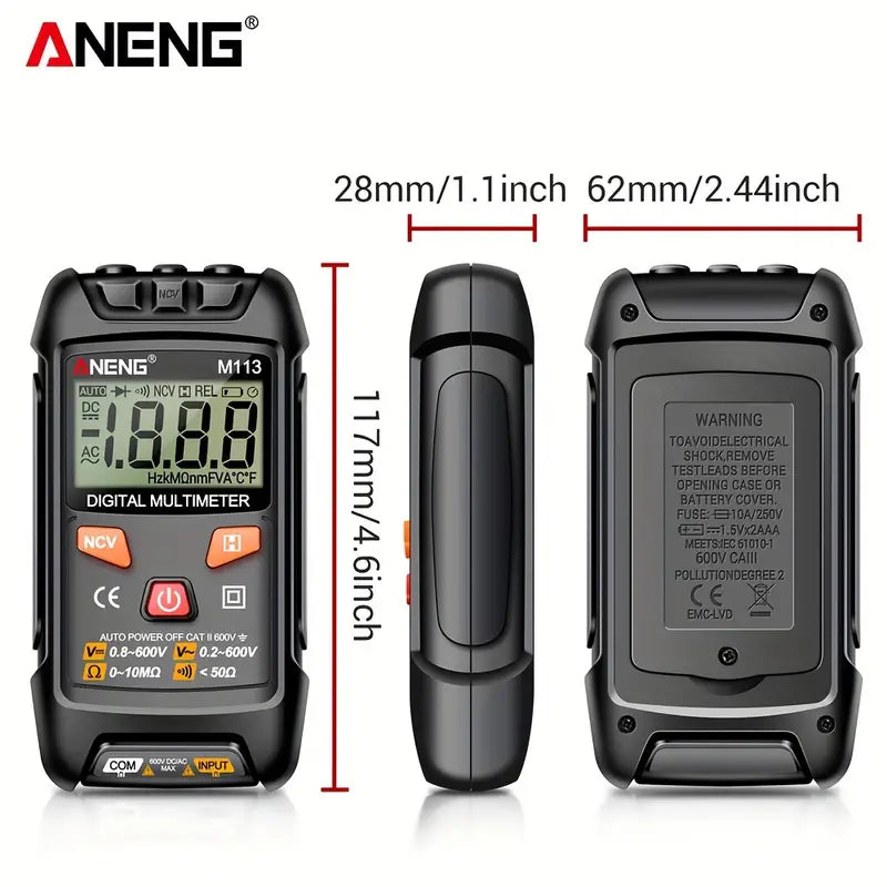 ANENG M113 Auto Recognition Digital Multimeter - Little Tokyo SA