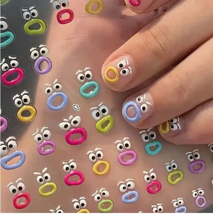 Creative Cute Cartoon Nail Stickers - Little Tokyo SA
