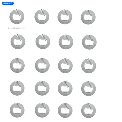20 Rewritable NFC Tags - Erasable and Reusable 13.56MHZ 213 NFC Tags - Little Tokyo SA