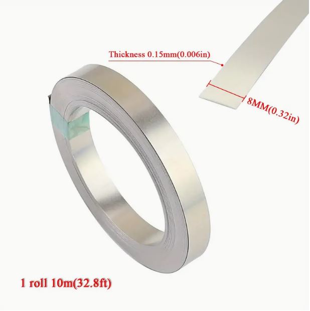 1pc Nickel Strips For 18650 Soldering Tab For High Capacity Lithium, Li-Po Battery - Little Tokyo SA