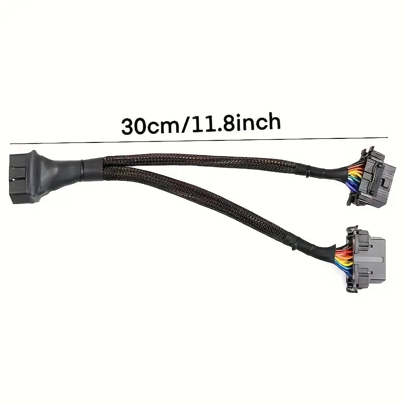 16-Pin OBD II Splitter Extension Cable - Little Tokyo SA