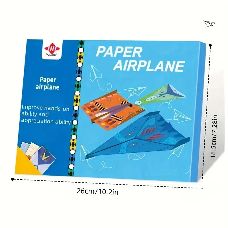 16 Styles 32 Sheets of Colorful Paper Origami Paper Airplanes - Little Tokyo SA