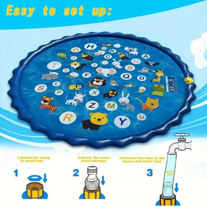 Creative A To Z Letter Print Splash Pad For Babies And Toddlers - Little Tokyo SA