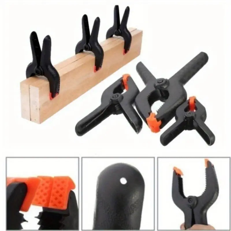 10pcs Plastic Spring Clamps, DIY Clip For Woodworking - Little Tokyo SA