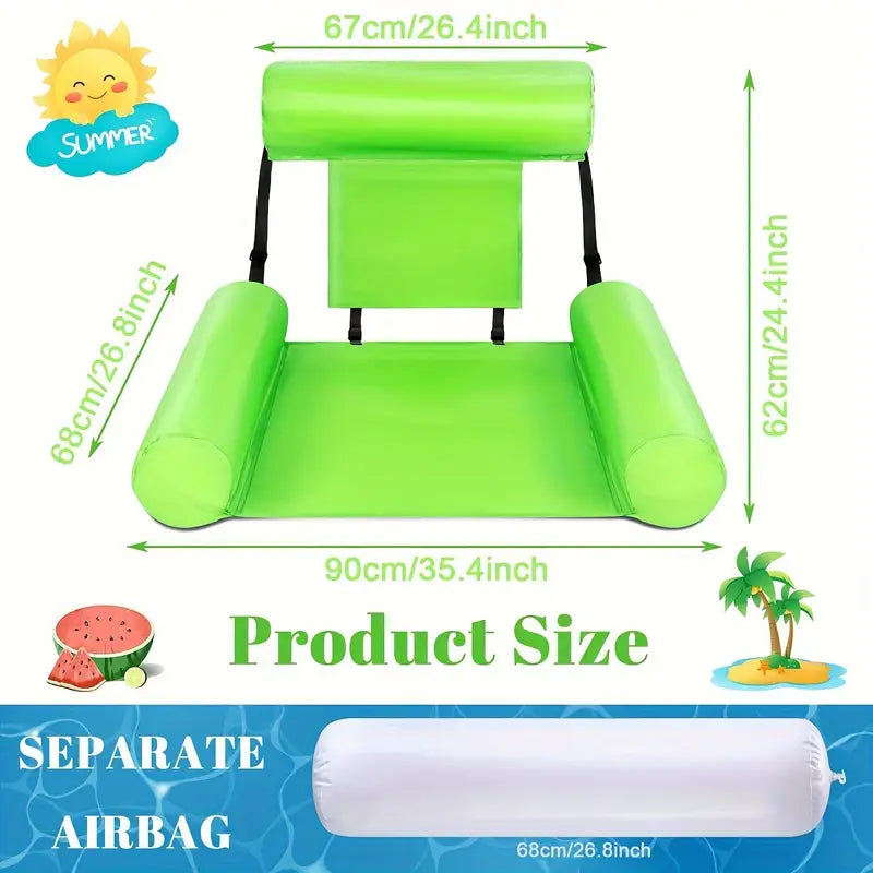 1pc Inflatable Pool Float Chair for Adults - Little Tokyo SA
