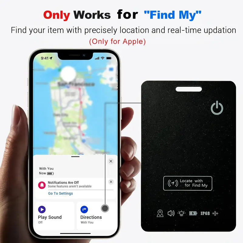 2Pack Ultra-Thin Wallet GPS Tracker Card - Little Tokyo SA