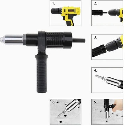 1 Set Riveting Tool Attachment for Electric Drill - Little Tokyo SA
