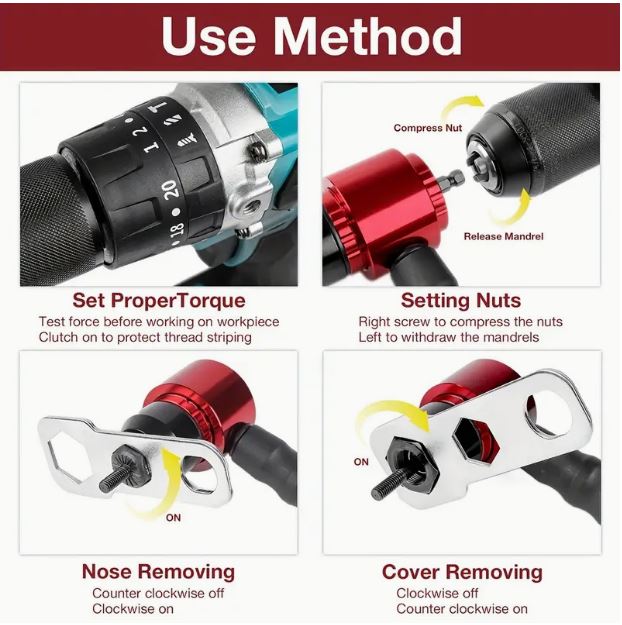 Heavy-Duty Rivet Nut Tool Kit - Industrial Strength - Little Tokyo SA