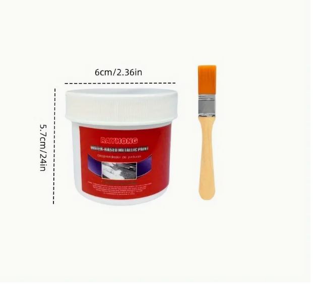 Rustproof Paint Easy-Apply Metallic Paint - Water-Based, Rust-Proofing & Iron Rust Remover for Maintenance