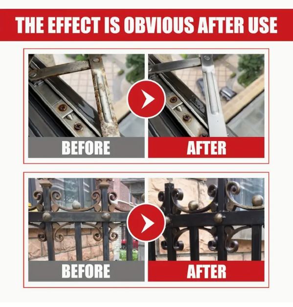 Rustproof Paint Easy-Apply Metallic Paint - Water-Based, Rust-Proofing & Iron Rust Remover for Maintenance