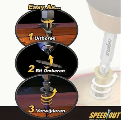 4pcs Steel Damaged Screw Extractor Drill Bit Remover Set - Little Tokyo SA