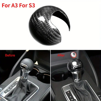 ABS Carbon Fiber look Gear Shift Knob Trim Cover For Audi A3 and S3 - Little Tokyo SA