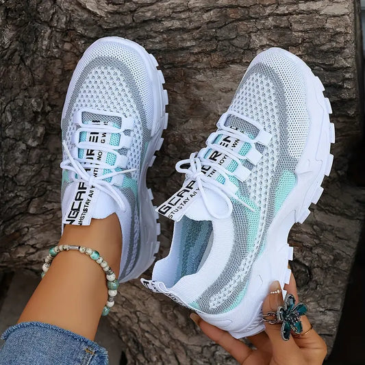 Trendy Colorblock Ladies Sneakers – Breathable & Comfortable - Size 6 - Little Tokyo SA
