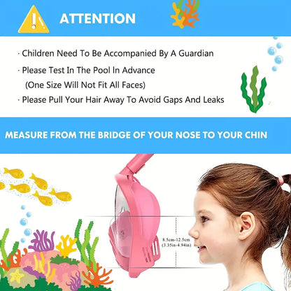 Children's Full Face Snorkeling Mask With Camera Mount - Little Tokyo SA