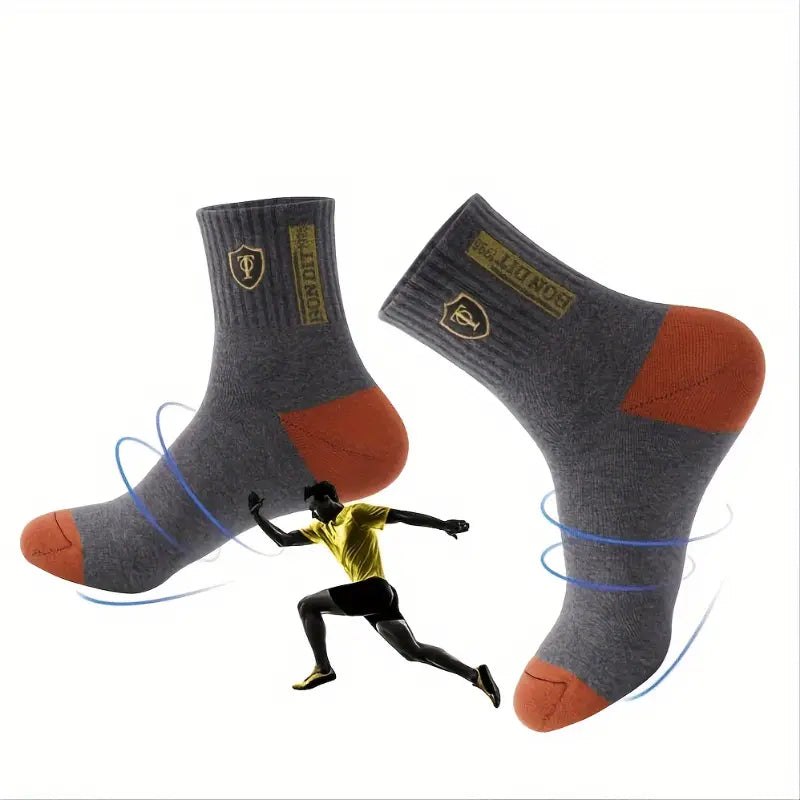6 Pairs Mens Soft Cotton Blend Athletic Socks - Little Tokyo SA