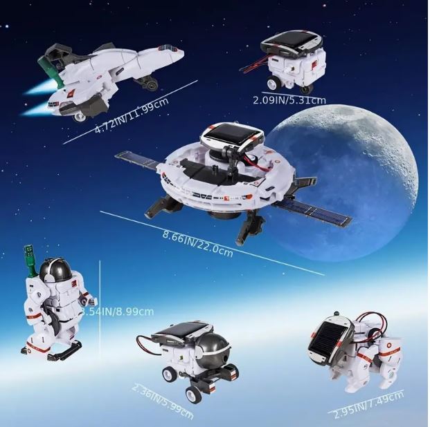 6-in-1 STEM Solar Robot Kit for Kids - Little Tokyo SA