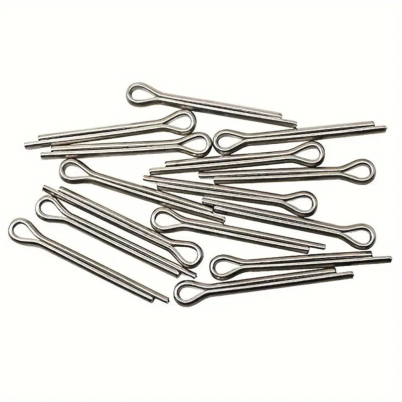 100pcs Premium 304 Stainless Steel Cotter Pin Assortment Kit - Little Tokyo SA