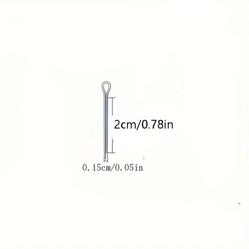 100pcs Premium 304 Stainless Steel Cotter Pin Assortment Kit - Little Tokyo SA