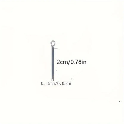 100pcs Premium 304 Stainless Steel Cotter Pin Assortment Kit - Little Tokyo SA