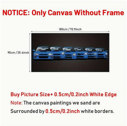 Unframed Subaru Model Canvas Poster Modern Art - Little Tokyo SA