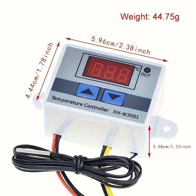 Digital LED Temperature Controller XH-W3001 For Incubator Cooling and Heating - Little Tokyo SA