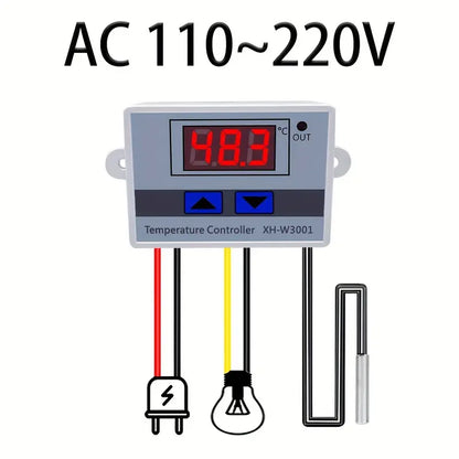Digital LED Temperature Controller XH-W3001 For Incubator Cooling and Heating - Little Tokyo SA