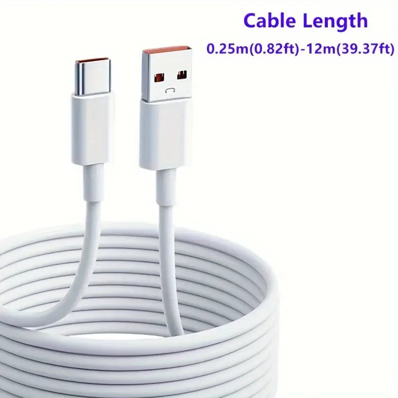 Extra Long 12Meter USB-C Fast Charging Cable for Samsung Galaxy S24 S23 S22 Xiaomi 13 Redmi Huawei Honor OPPO VIVO Oneplus - Little Tokyo SA