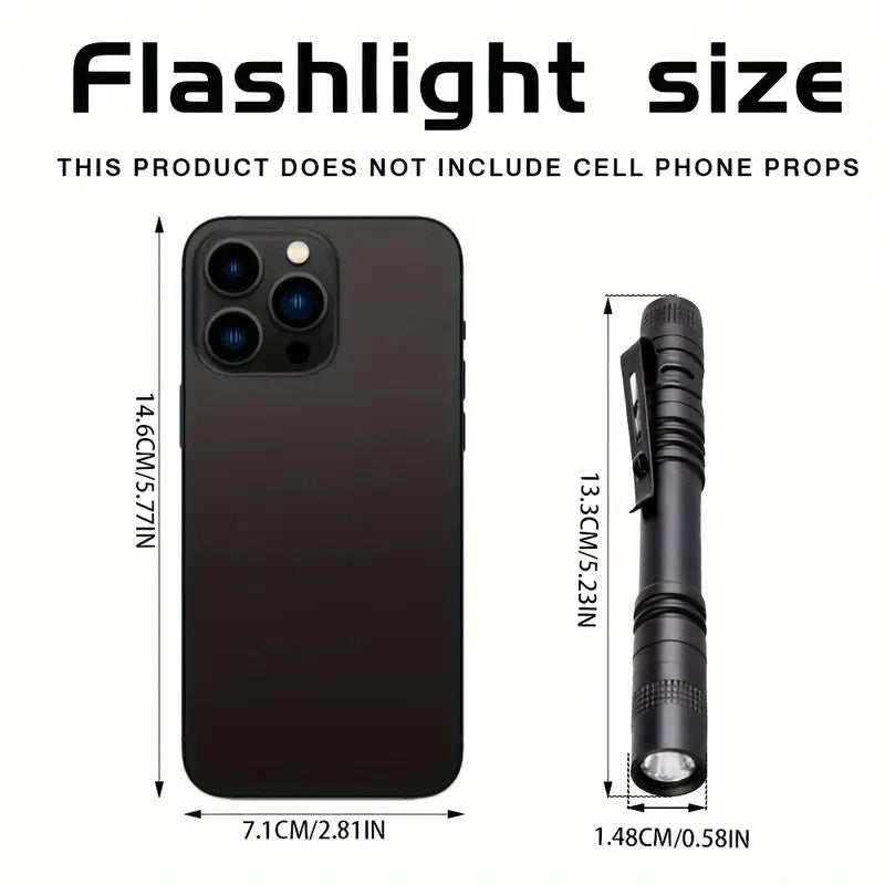 3-Piece Uv Black Light Flashlights With Clip - 395Nm - Little Tokyo SA