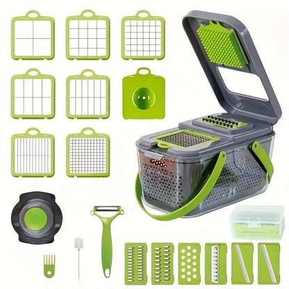 16Pc Combination Kitchen Vegetable Processing Kit