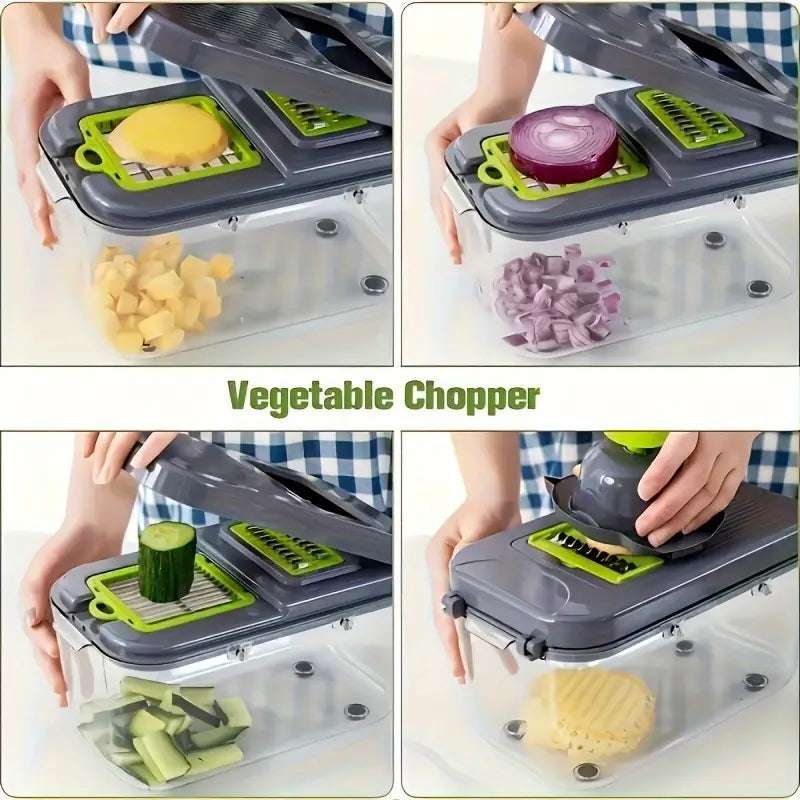 16Pc Combination Kitchen Vegetable Processing Kit