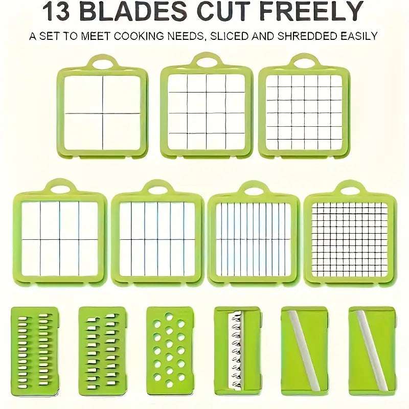 16Pc Combination Kitchen Vegetable Processing Kit