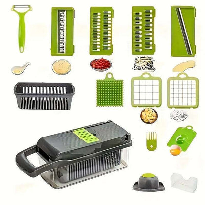 16Pc Combination Kitchen Vegetable Processing Kit