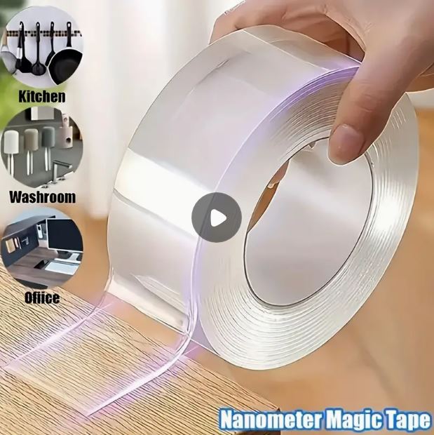 1m Double-sided Adhesive, High Viscosity Transparent Nano Acrylic Adhesive Tape - Little Tokyo SA