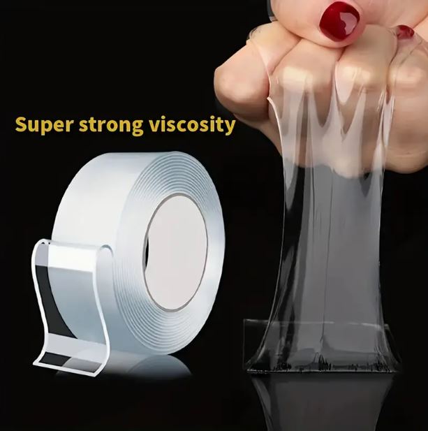 1m Double-sided Adhesive, High Viscosity Transparent Nano Acrylic Adhesive Tape - Little Tokyo SA