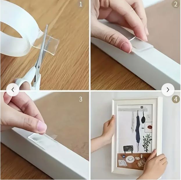 1m Double-sided Adhesive, High Viscosity Transparent Nano Acrylic Adhesive Tape - Little Tokyo SA